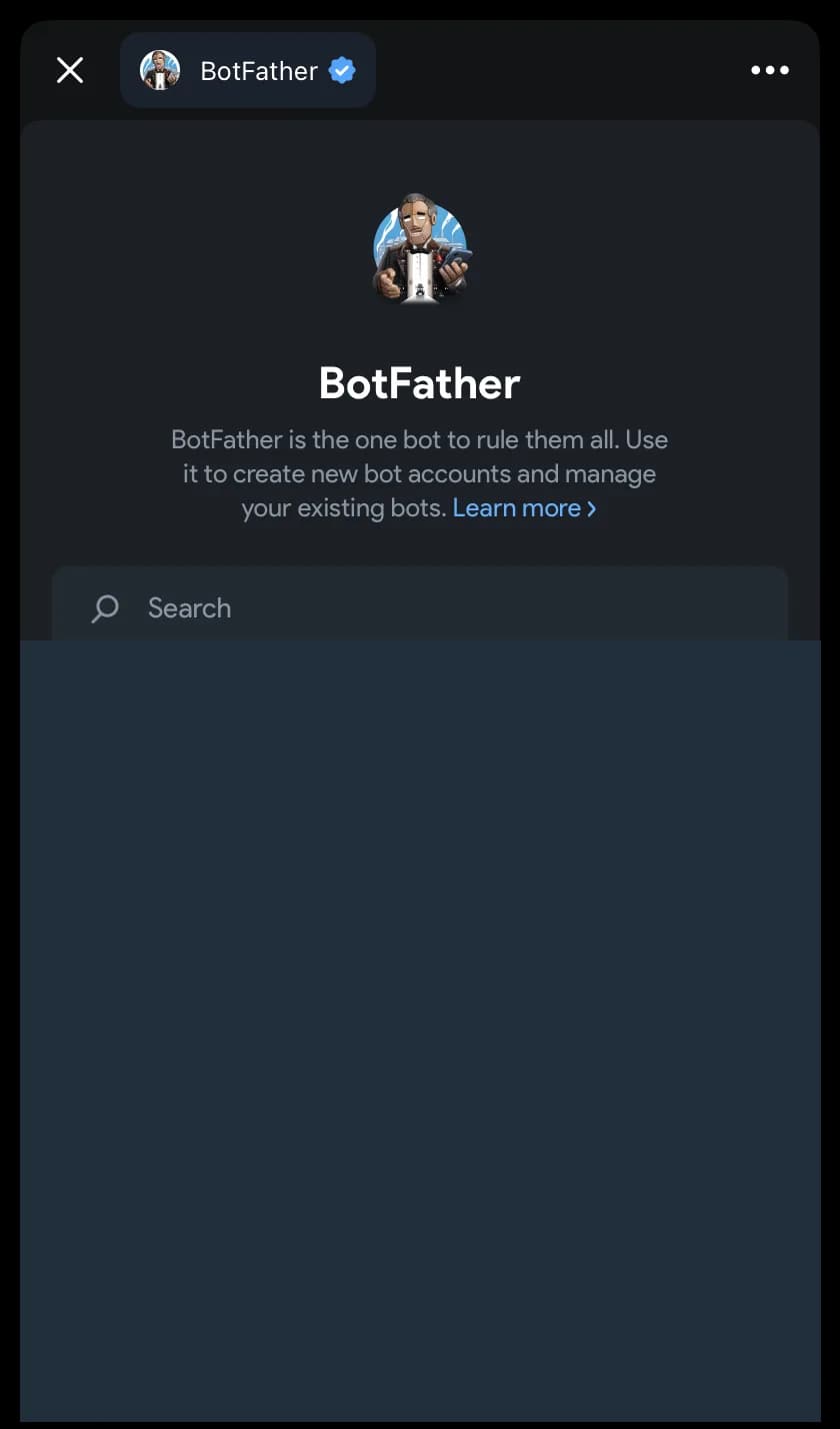 BotFather: список ботов